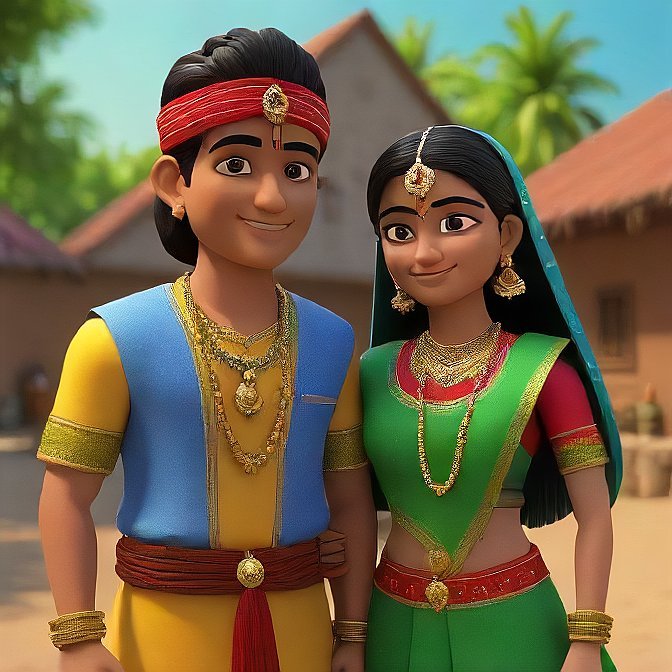 3D cartoon character art